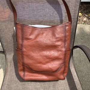 Frye Leather Side Pocket Hobo